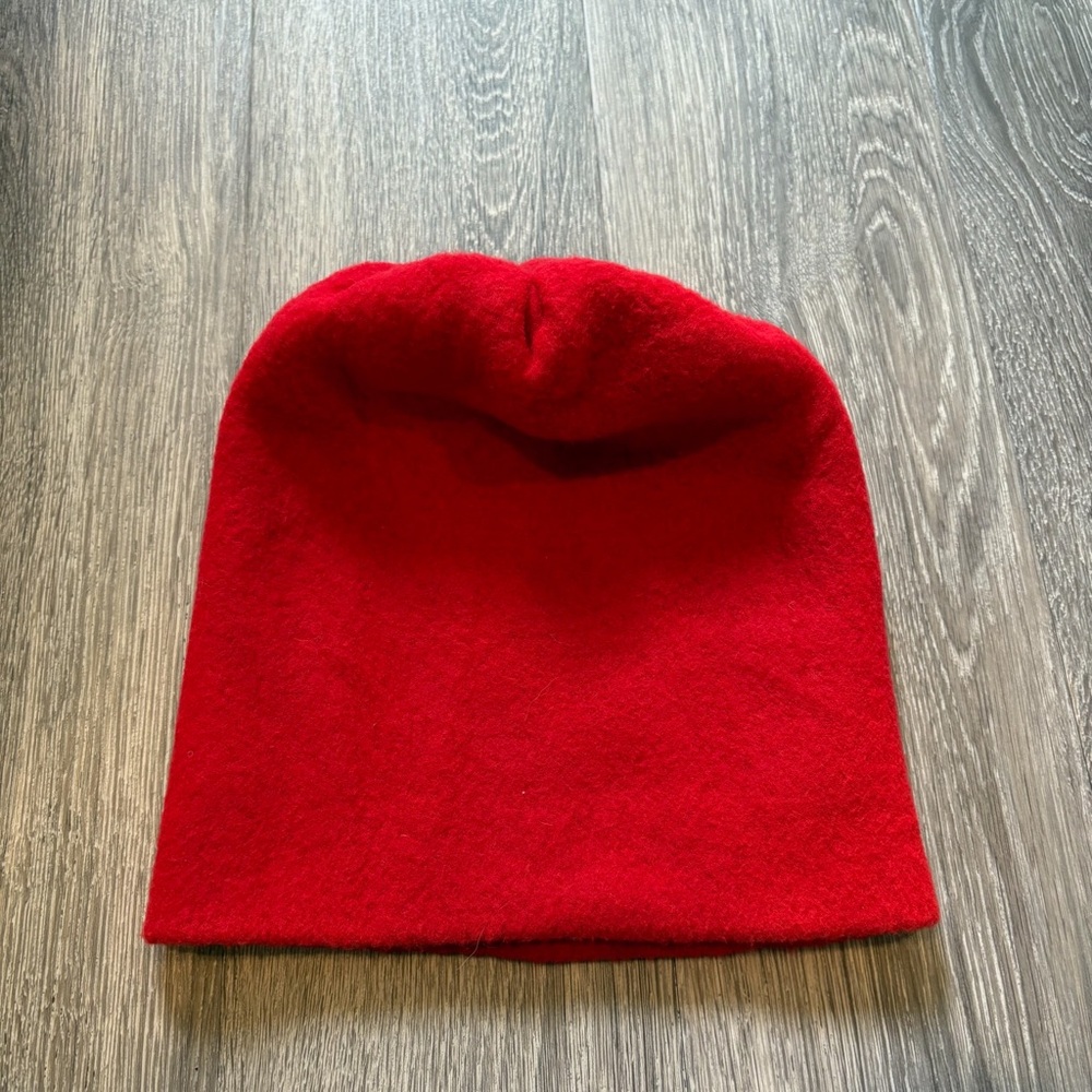 Vintage Turtle Fur Vibrant Red Kids Beanie